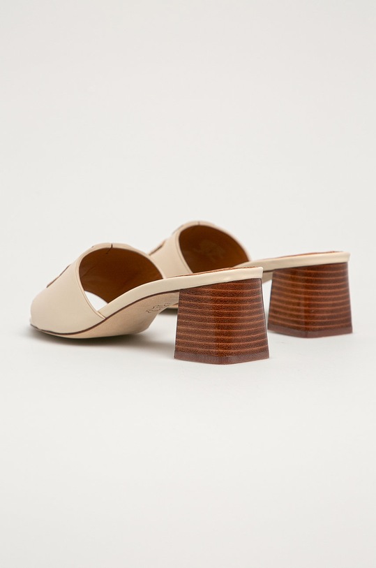 Boty Tory Burch - Kožené pantofle Ines 66261.101 béžová