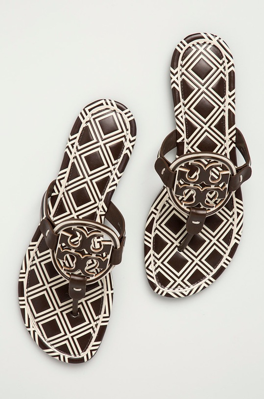 Tory Burch - Slapi de piele maro 81374.104
