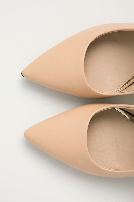 Marciano by Guess Szpilki skórzane 1GG9A2.9568Z beżowy