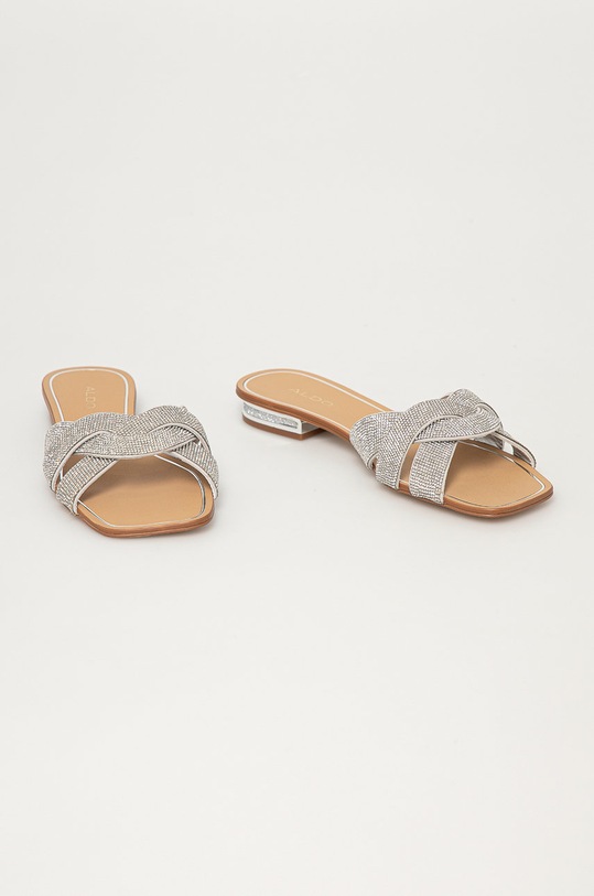 Pantofle Aldo COREDITH.040 stříbrná SS21