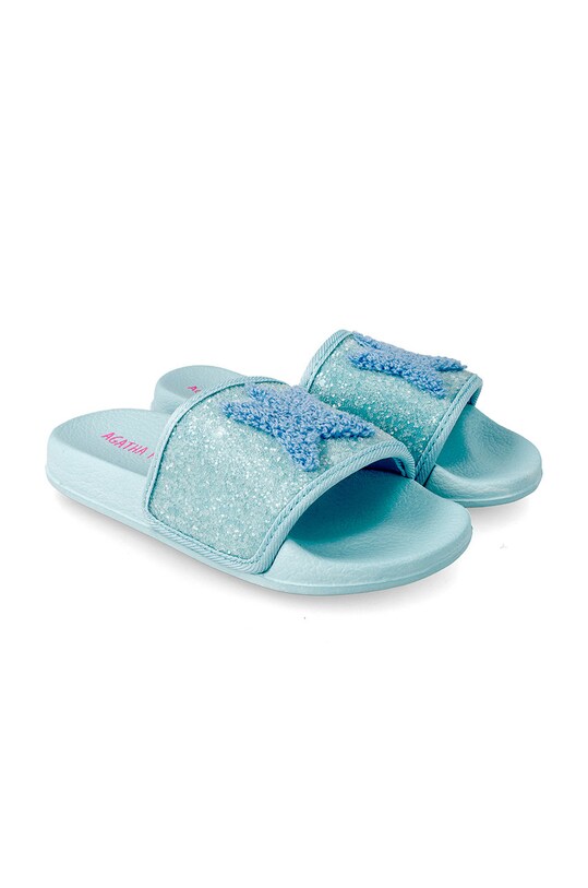 Agatha Ruiz de la Prada ciabatte slide tessile blu 212981