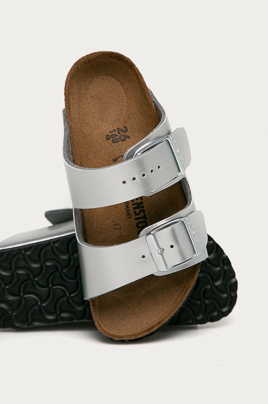Birkenstock - Klapki dziecięce Arizona srebrny 1019400