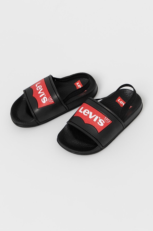 Levi's Klapki dziecięce VPOL0062SPOOLMINI czarny SS21