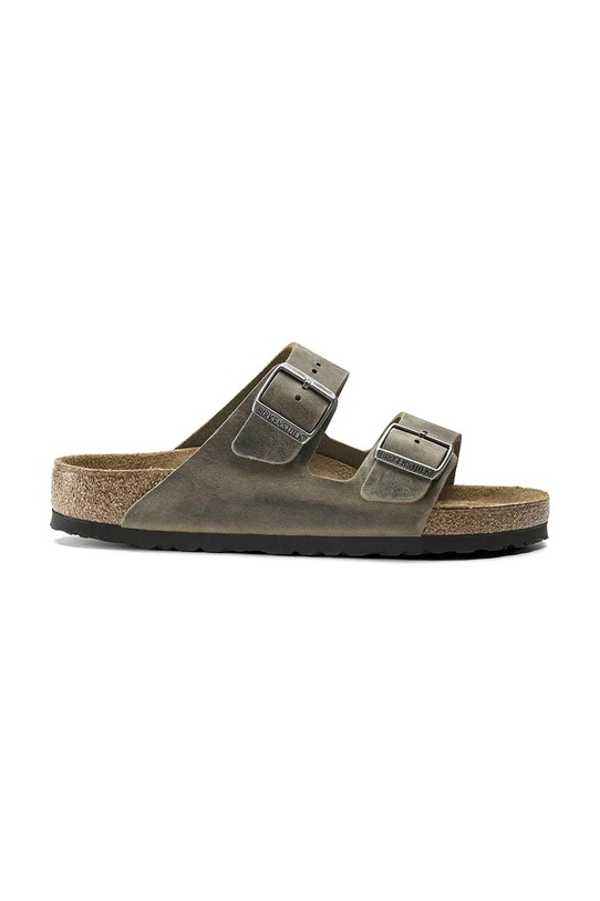 Birkenstock papuci de piele Arizona Planet friendly verde 1019313