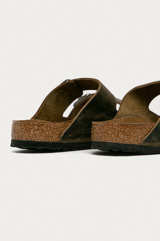 Încălțăminte Birkenstock papuci de piele Arizona 1019313 verde