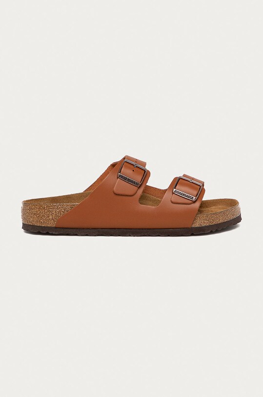 Birkenstock slapi de piele Arizona maro 1019019
