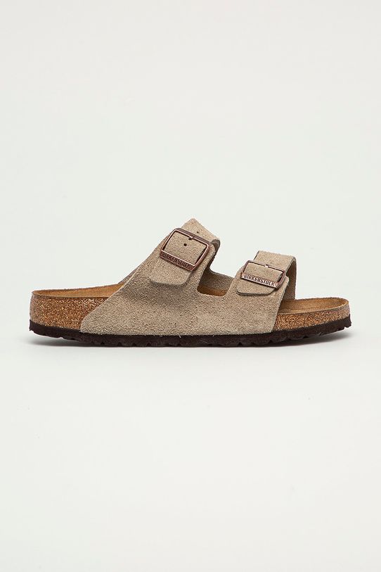 Birkenstock suede sliders Arizona suede gray 951301