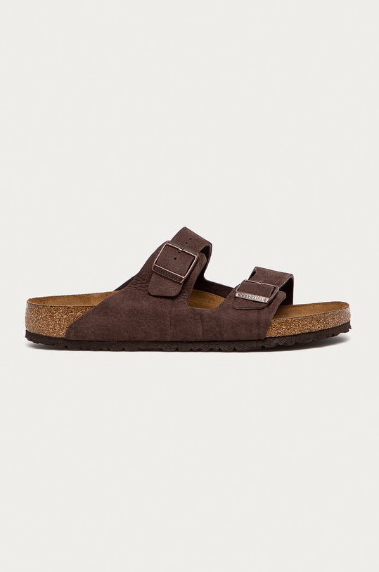 Birkenstock - Kožené šľapky Arizona hnedá 1019007