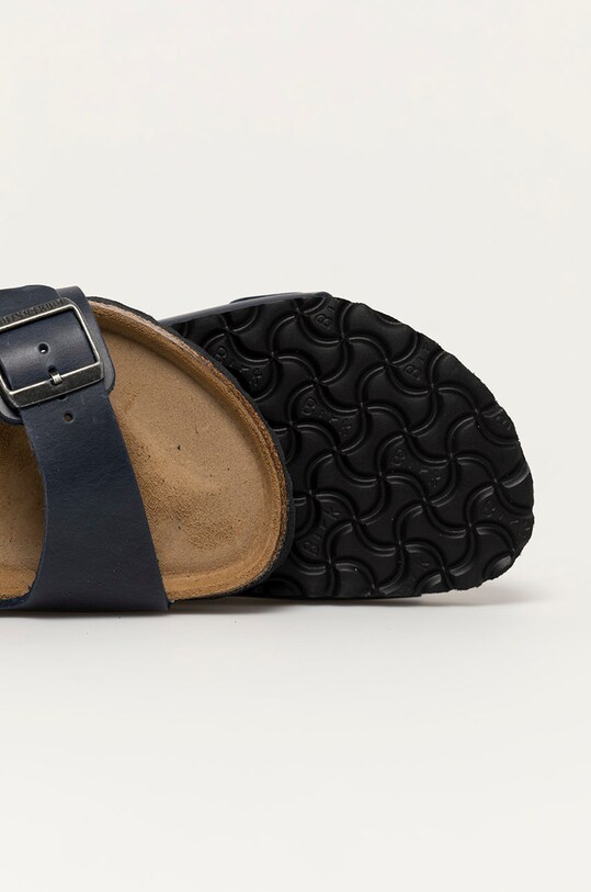 Кожаные шлепанцы Birkenstock Arizona тёмно-синий 1013643