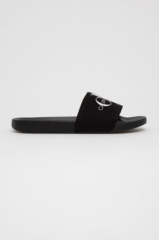 Чехли Calvin Klein Jeans SLIDE MONOGRAM CO черен YM0YM00061BDS