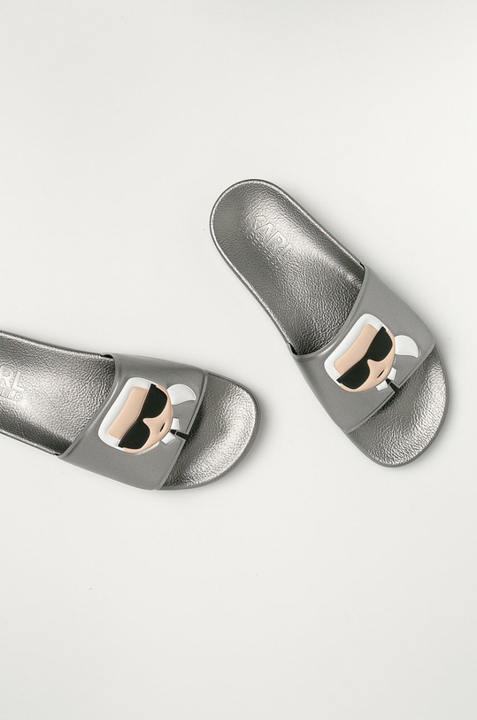Παντόφλες Karl Lagerfeld ασημί KL70005.VDM