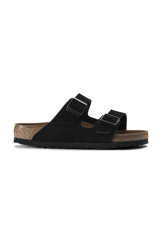 Замшевые шлепанцы Birkenstock Arizona Planet friendly чёрный 951321