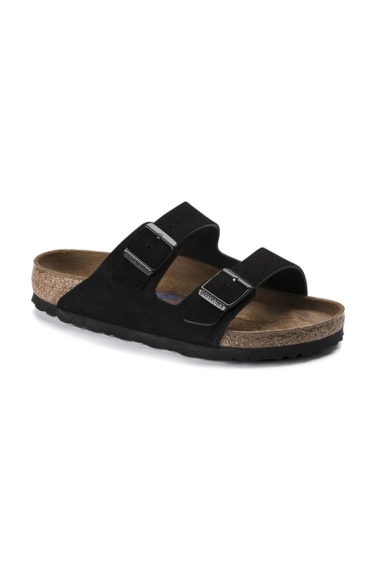 Замшевые шлепанцы Birkenstock Arizona 951321 чёрный AA00