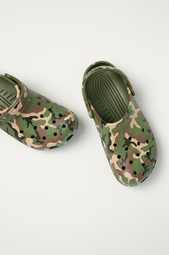 Crocs sliders green RINTED.CAMO.CLOG.206454