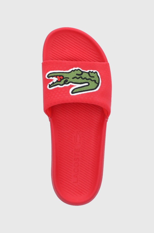 Lacoste Klapki Croco Slide 741CMA0008 czerwony 741CMA0008