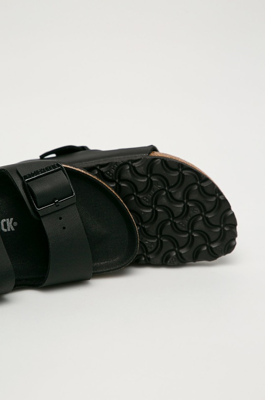 Shoes Birkenstock Arizona Birko Flor Black Black Foot Bed 1019069 black