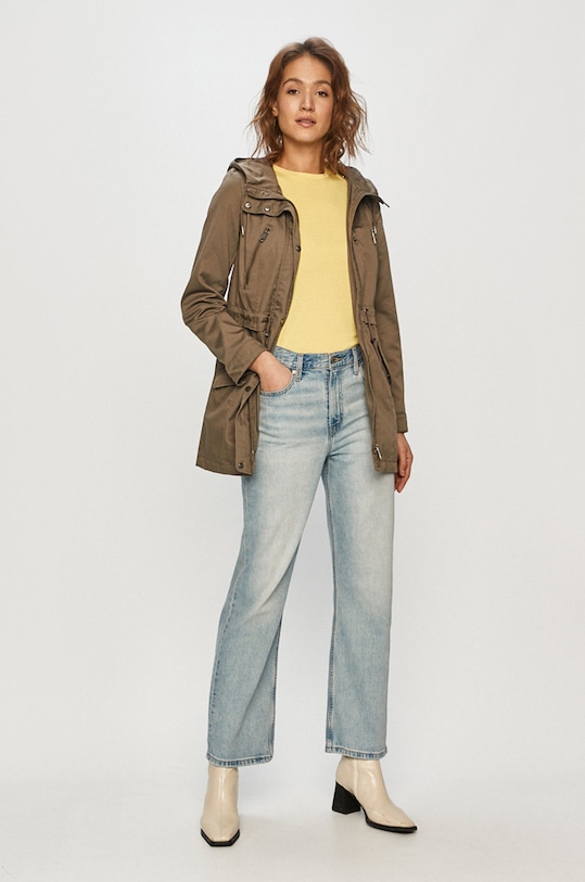 Vero Moda - Parka 10238697 zielony SS21