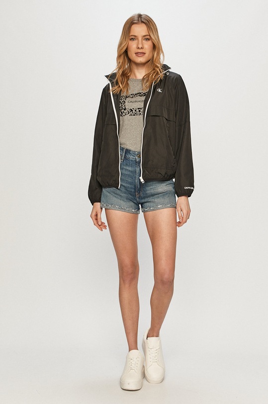 Calvin Klein Jeans - Bunda J20J215302.4891 čierna SS21