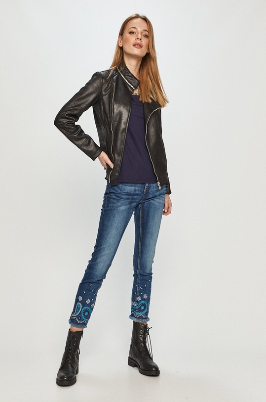 Desigual - Bunda 21SWEW05 čierna SS21