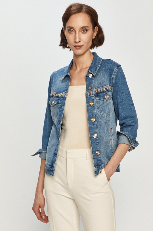 Mos Mosh - Kurtka jeansowa bez kaptura niebieski 137550