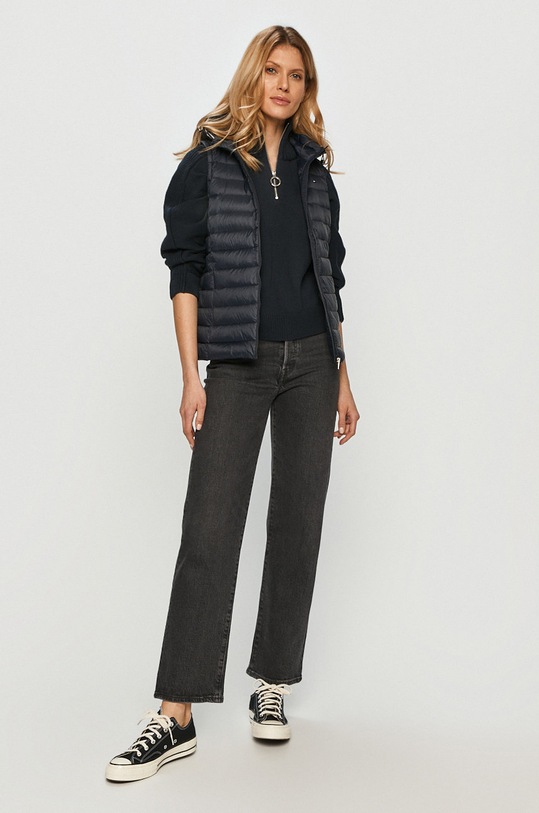 Tommy Hilfiger - Páperová vesta WW0WW30841.4891 tmavomodrá AW21