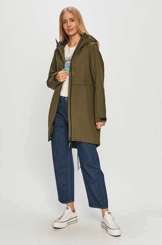 4F - Parka H4L21.KUD003 zielony SS21