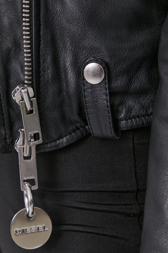 Diesel Ramoneska skórzana A04360.0GBBG czarny