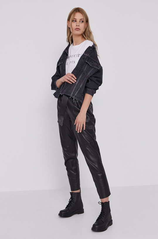 Džínová bunda AllSaints WO070U černá SS21