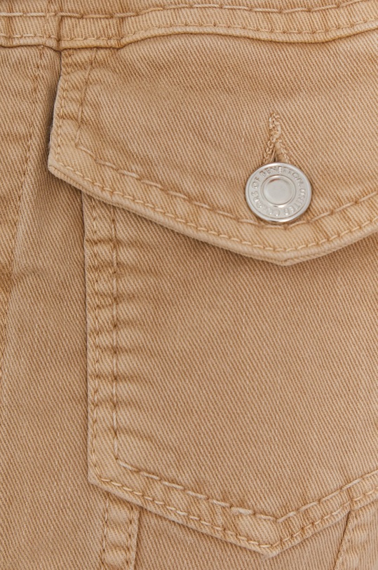 United Colors of Benetton Kurtka jeansowa 2WP1535T3.903 beżowy