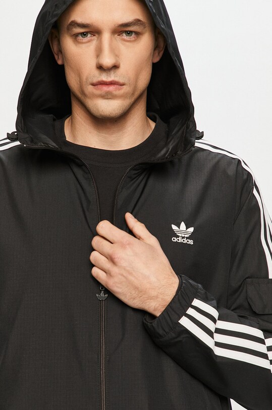 adidas Originals - Kurtka GN3475 Adicolor Classics 3-Stripes nieocieplane czarny GN3475