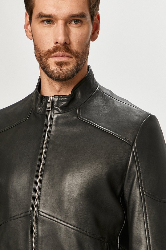 Hugo - Geaca de piele negru 50449575