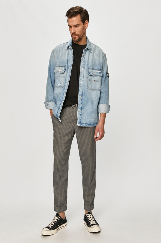 Tommy Jeans - Rifľová bunda DM0DM10299.4891 modrá SS21