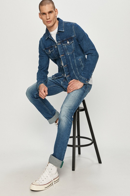 Trussardi Jeans geacă din denim necaptusit albastru 52S00255.1Y000156