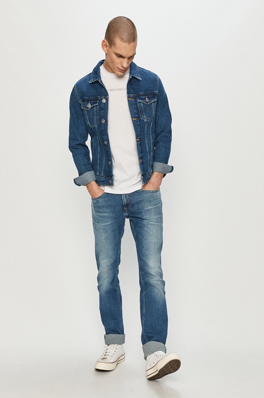 Trussardi Jeans geacă din denim albastru 52S00255.1Y000156