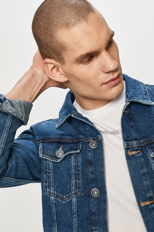 Trussardi Jeans geacă din denim 52S00255.1Y000156 albastru