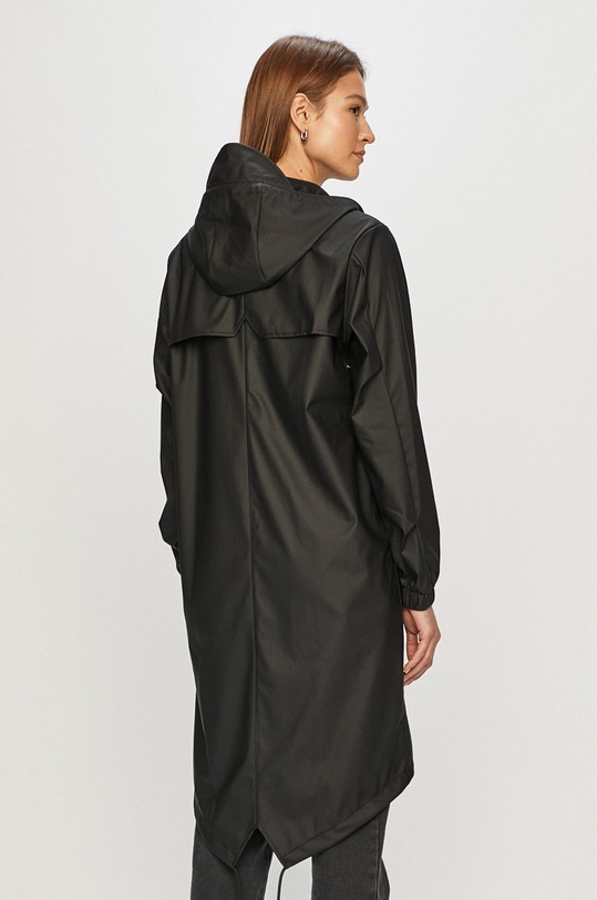 Rains - Kurtka przeciwdeszczowa 1814 Fishtail Parka czarny 1814.01