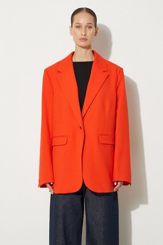 Пиджак Samsoe Samsoe с подкладкой оранжевый F21100157