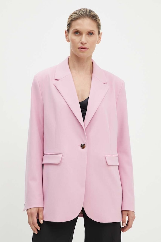 Піджак Samsoe Samsoe з підкладкою рожевий F21100157