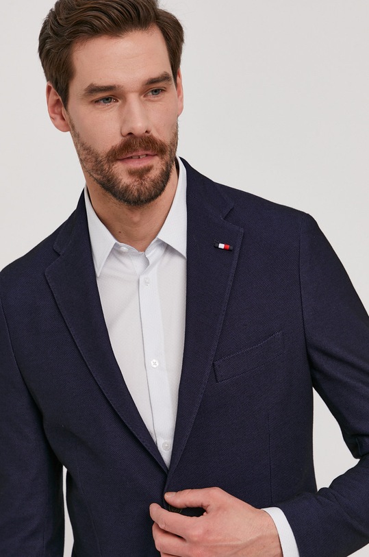 Tommy Hilfiger Tailored Marynarka SATHL7948.SATH551 granatowy