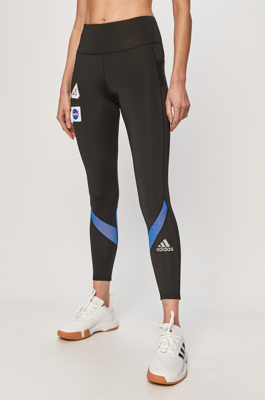 adidas Performance - Legginsy GK6990 dzianina czarny GK6990