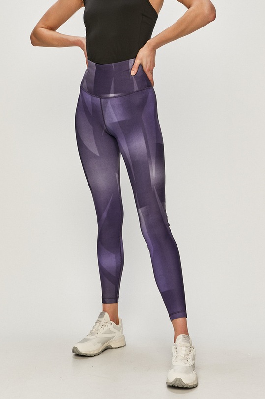Reebok - Legginsy GI8022 wzorzyste fioletowy GI8022