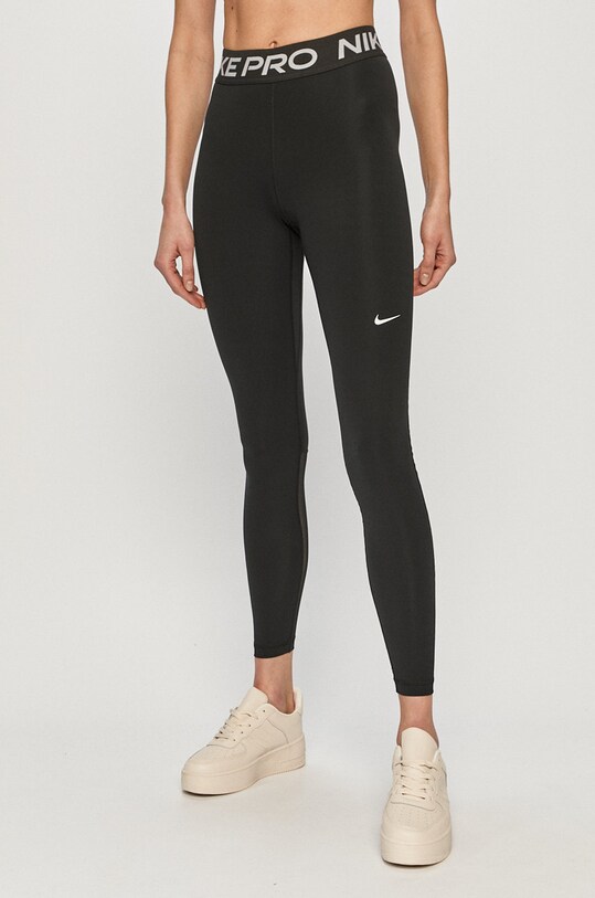 Nike - Legginsy z elastanem czarny CZ9779