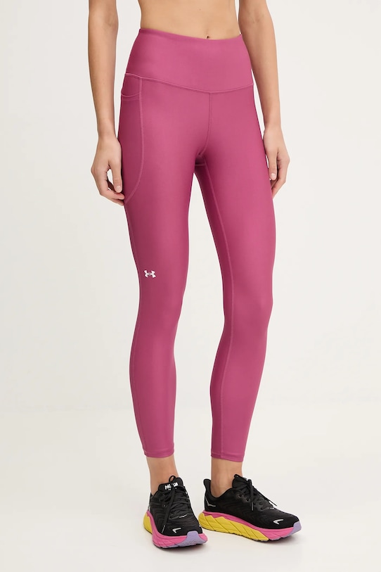 Under Armour legginsy treningowe HG Armour HiRise z elastanem różowy 1365335