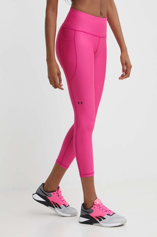 Under Armour legginsy treningowe z elastanem różowy 1365335