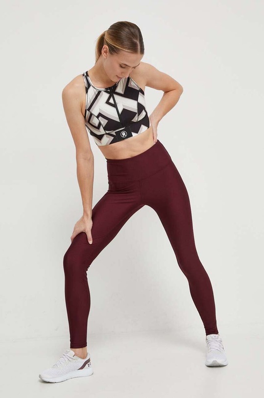 Odzież Under Armour legginsy treningowe HG Armour HiRise 1365336 bordowy
