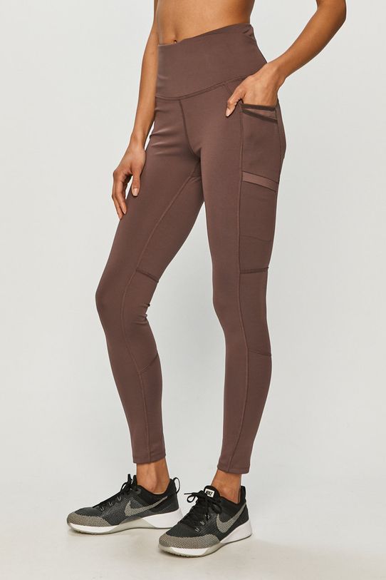 Športové legíny Columbia Windgates Eu Ii s elastanom hnedá 1981561