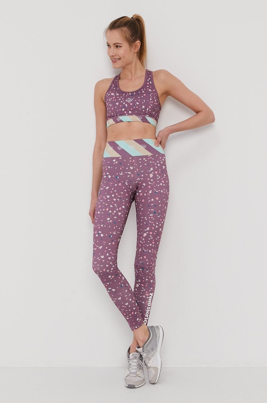 Femi Stories Legginsy Diso Pink Hearts DISO.PNK.HRTS fioletowy SS21