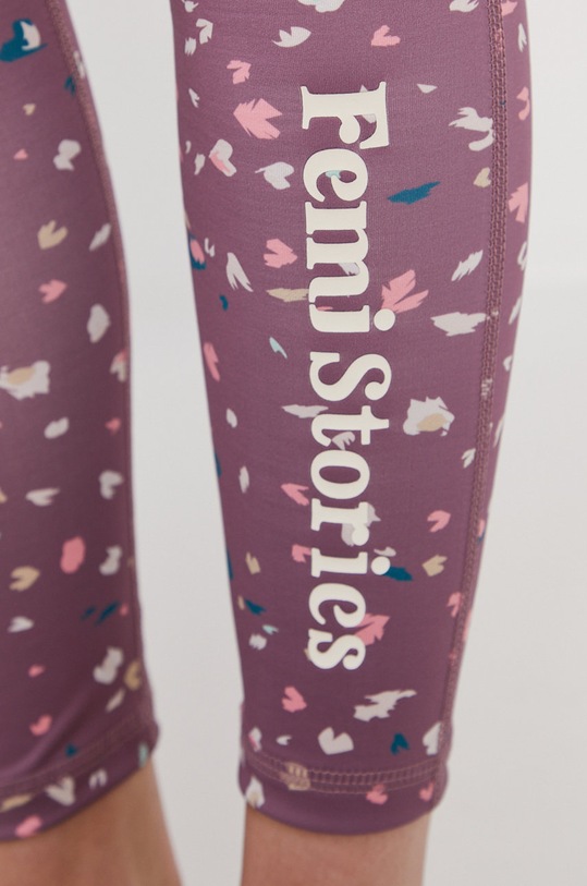 Femi Stories Legginsy Diso Pink Hearts DISO.PNK.HRTS fioletowy