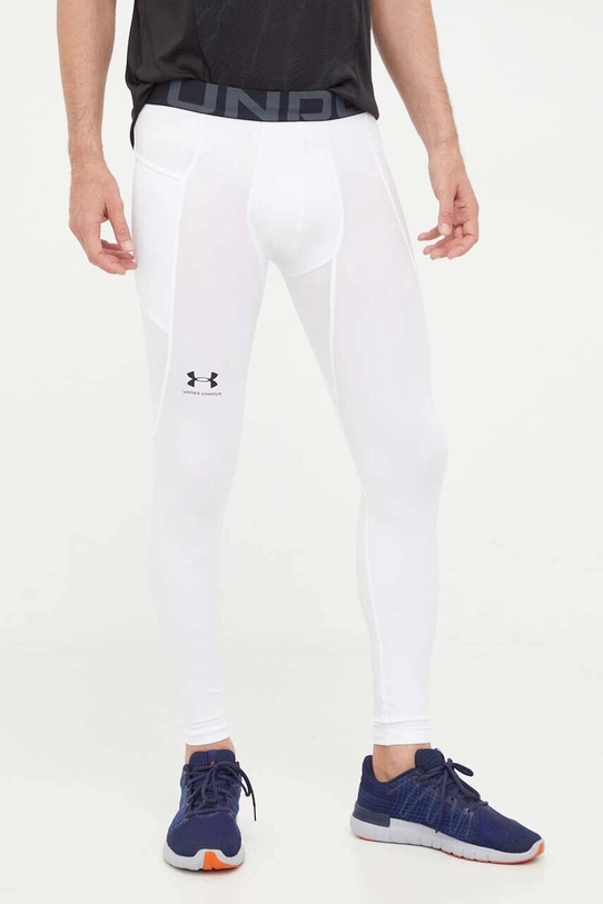 Under Armour leggins de antrenament tricotaj alb 1361586