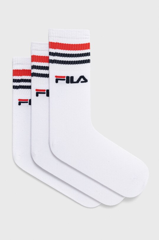Ponožky Fila (3-pack) dlouhé ponožky bílá F9090